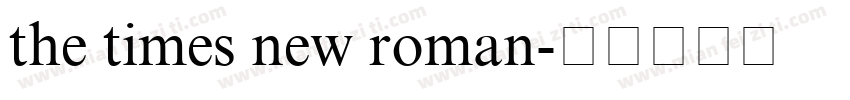 the times new roman字体转换